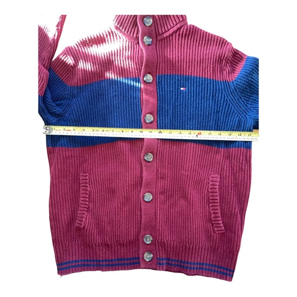 Tommy Hilfiger men’s cable knit cardigan button down sweater size : medium - Picture 6 of 10